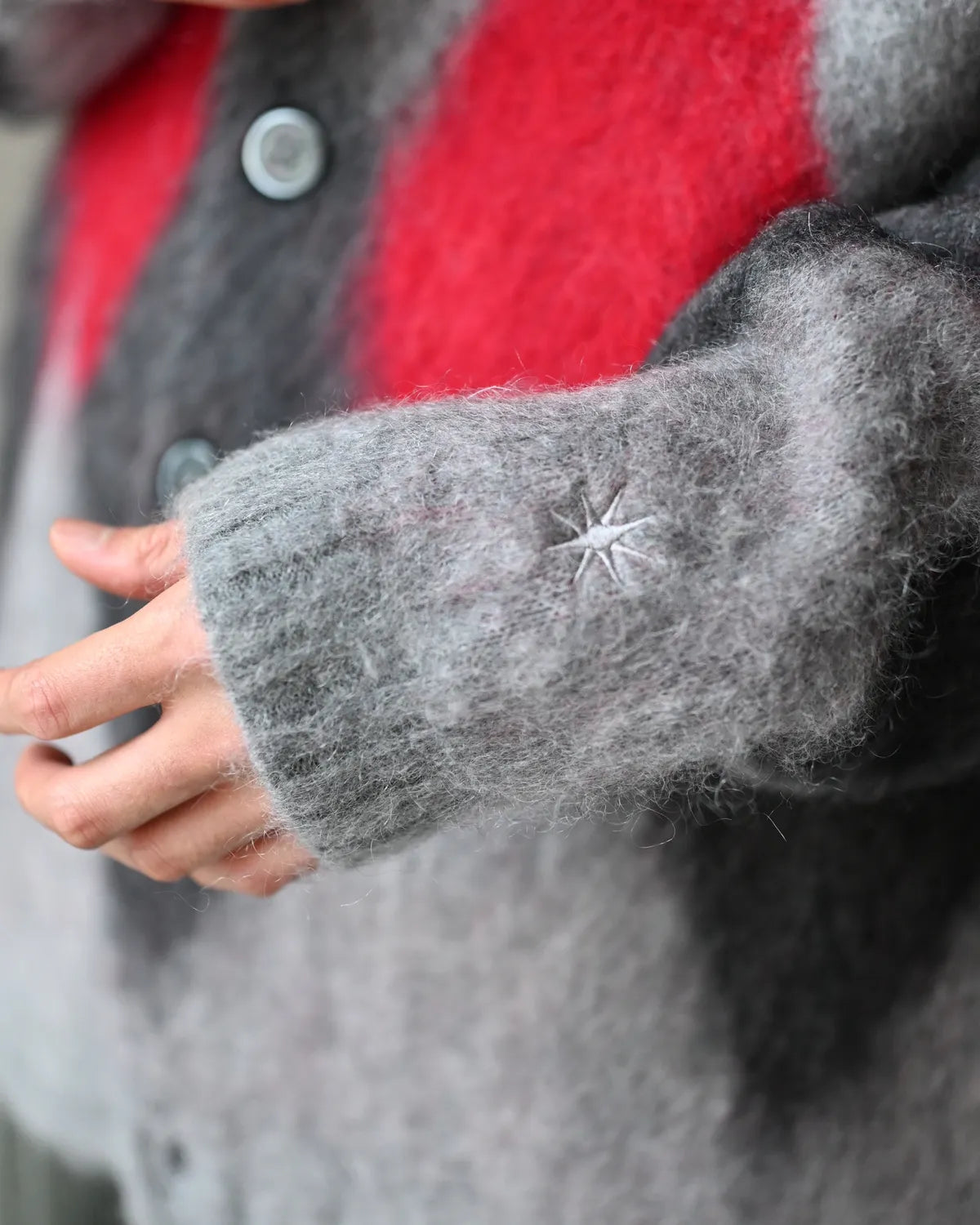 GDC / Argyle Mohair Cardigan (GD0465)