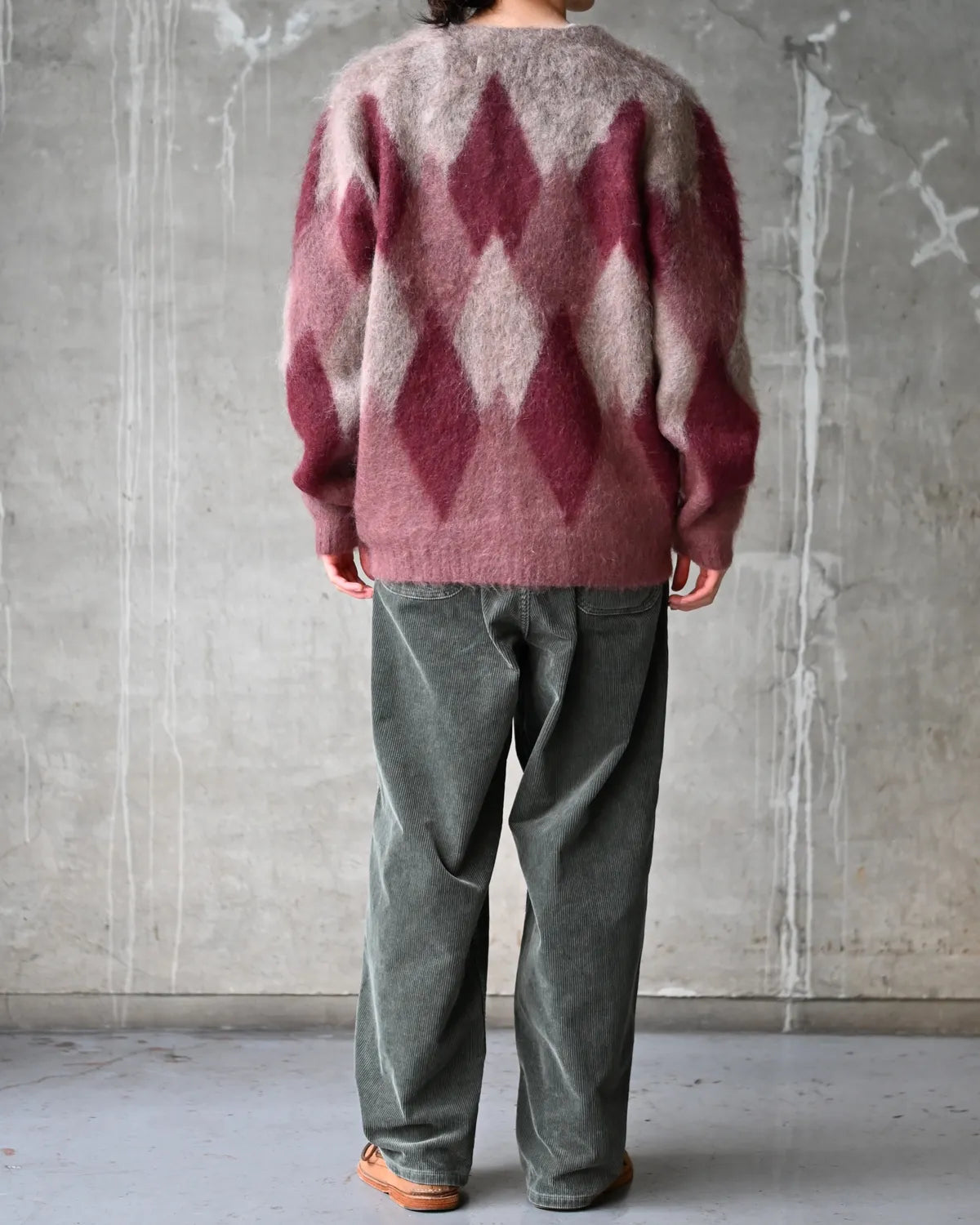 GDC / Argyle Mohair Cardigan (GD0465)