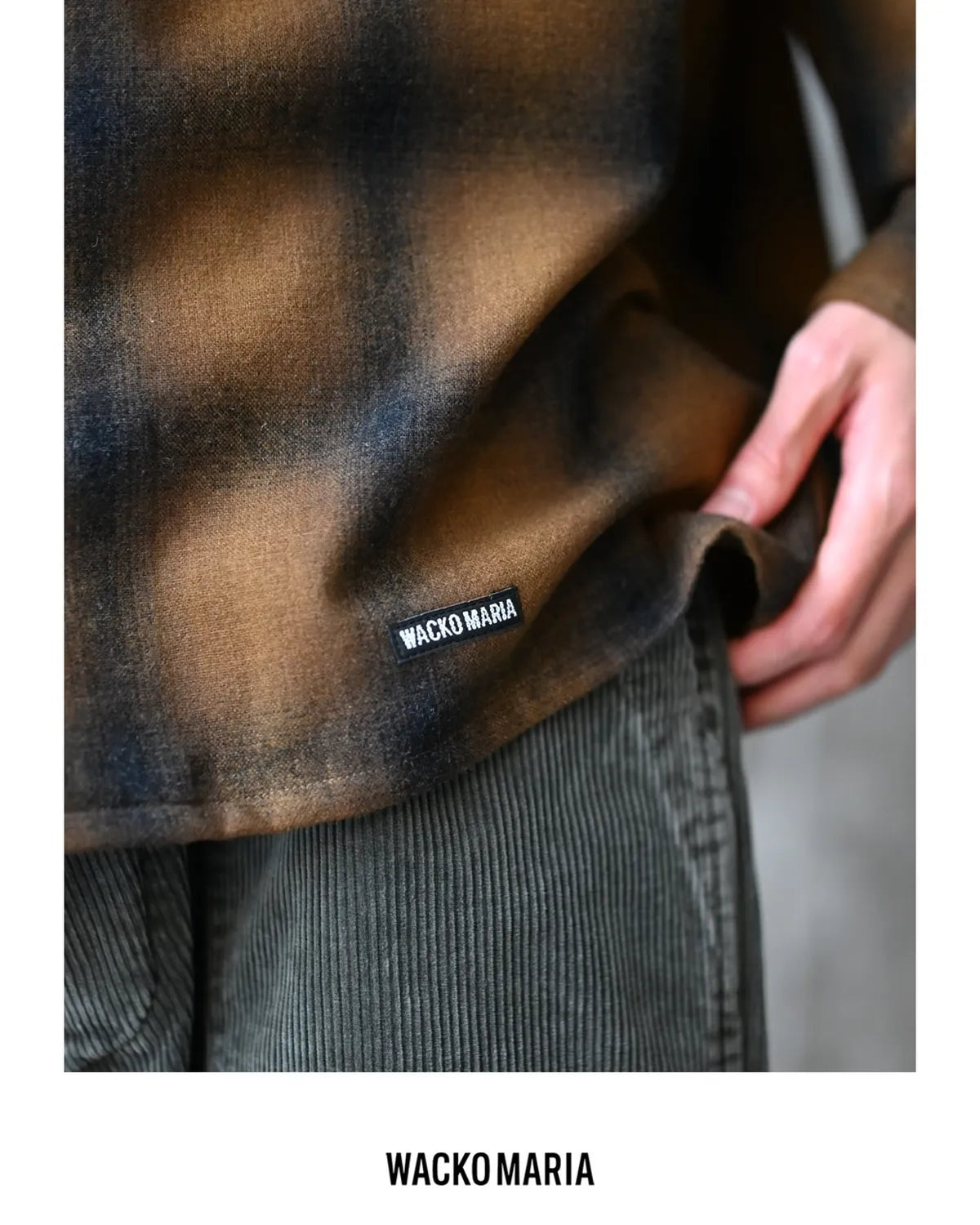 WACKO MARIA × PENDLETON / WOOL OMBRE CHECK OPEN COLLAR SHIRT L/S -TYPE-2- (26FW-WMS-PE02)