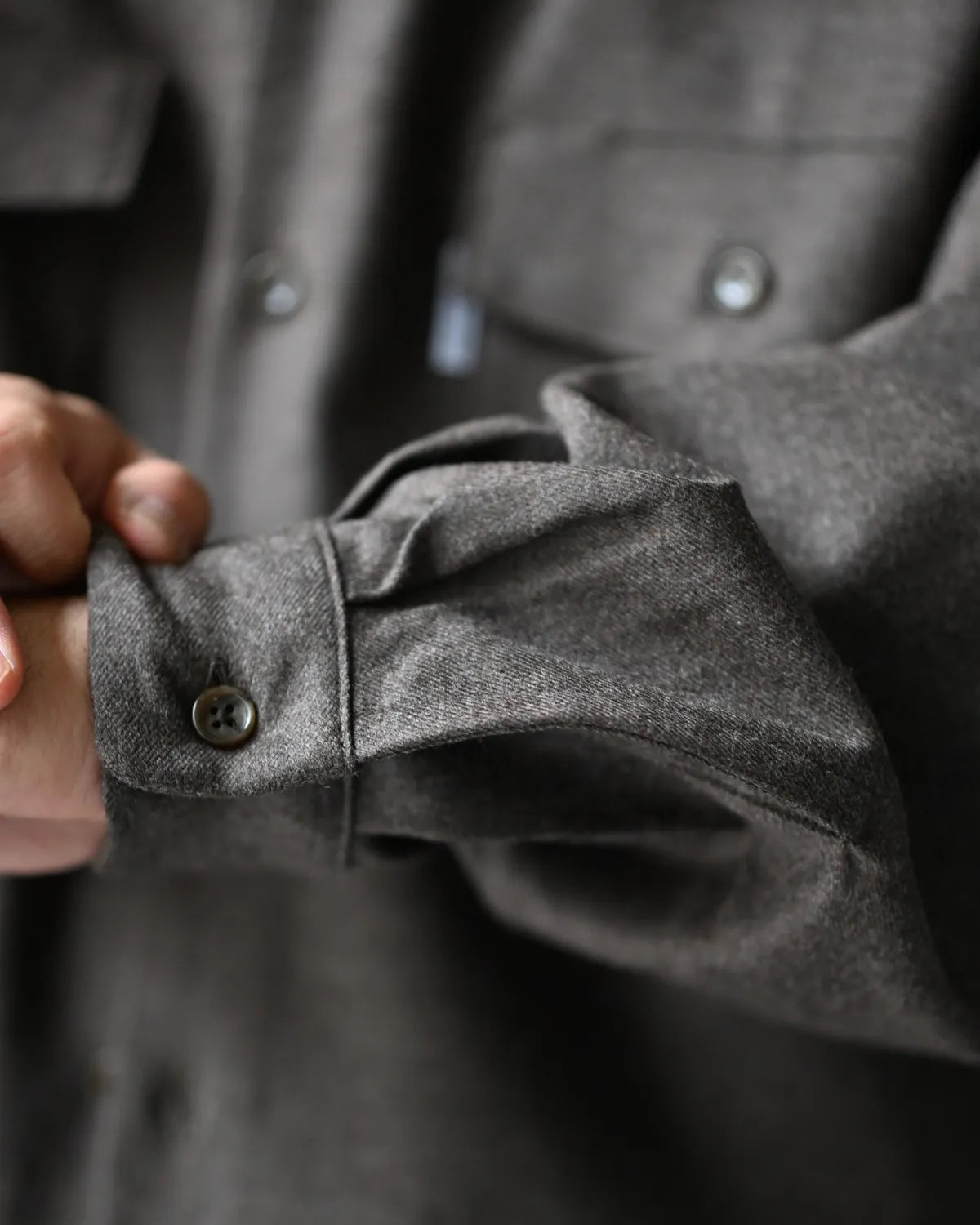 COOTIE PRODUCTIONS / Wool Flano L/S work Shirts (CTE-26A404)