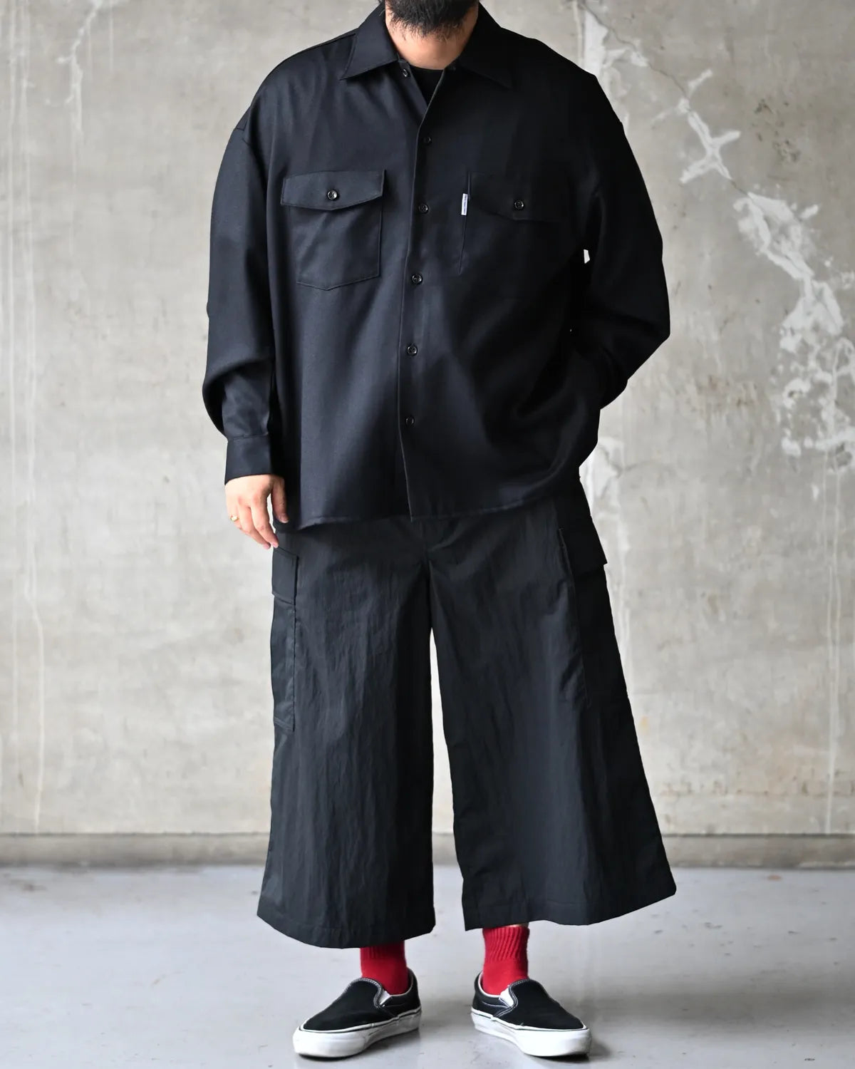 COOTIE PRODUCTIONS / Wool Flano L/S work Shirts (CTE-26A404)