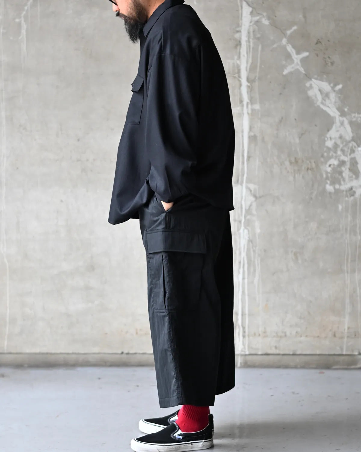 COOTIE PRODUCTIONS / Wool Flano L/S work Shirts (CTE-26A404)
