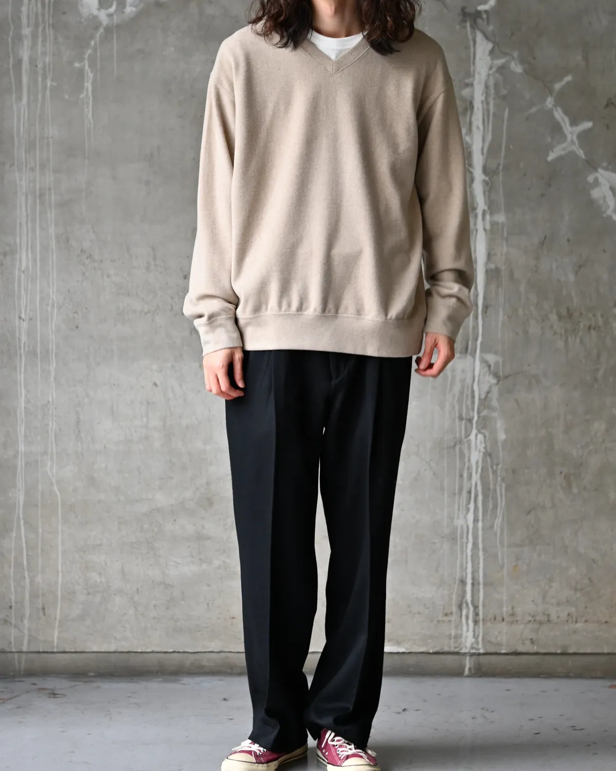 marka / V-NECK L/S TEE (M26C22CS04C)