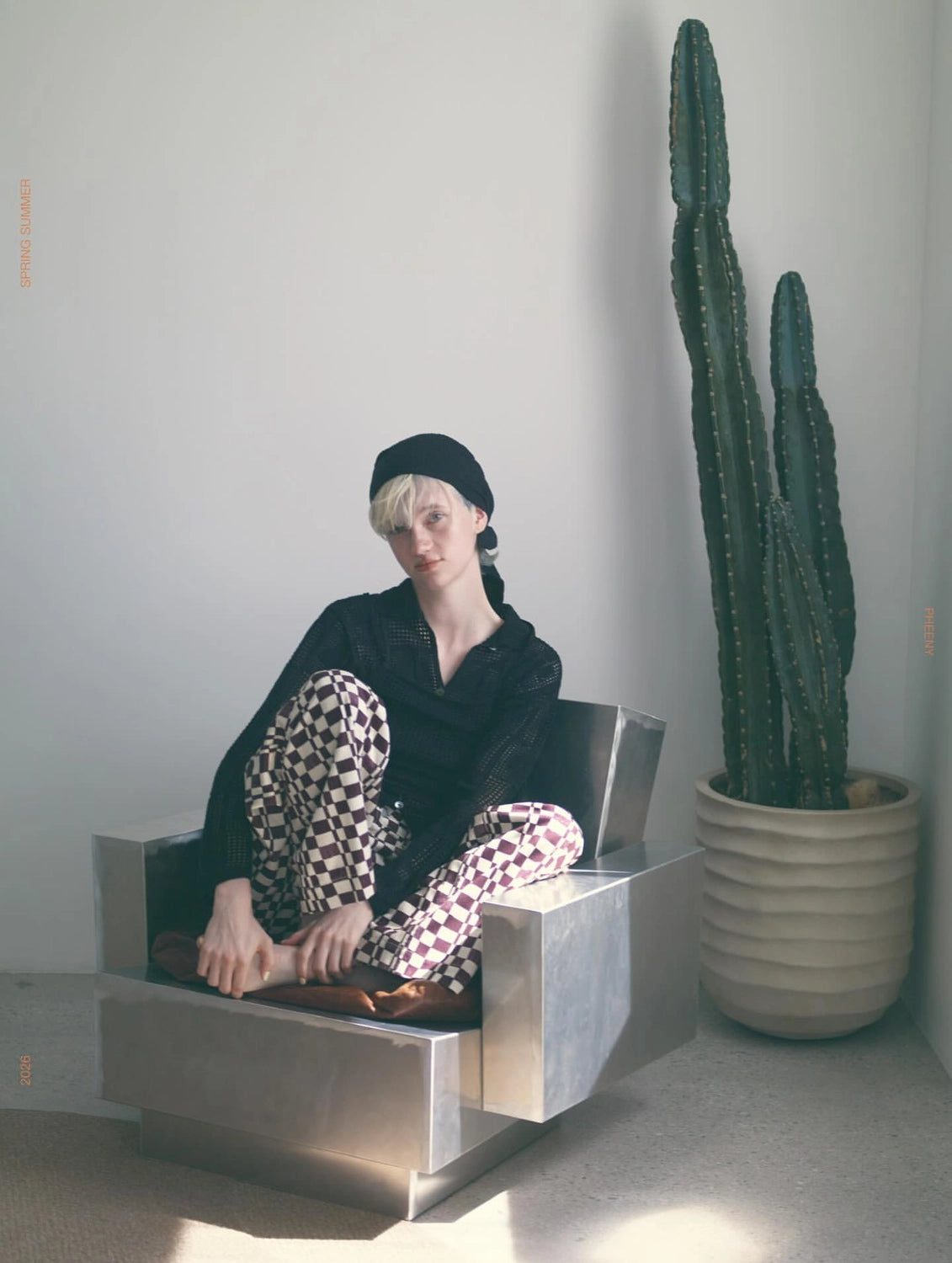 PHEENY / Cotton Lace Stitch Cardigan (PS26-KT01)