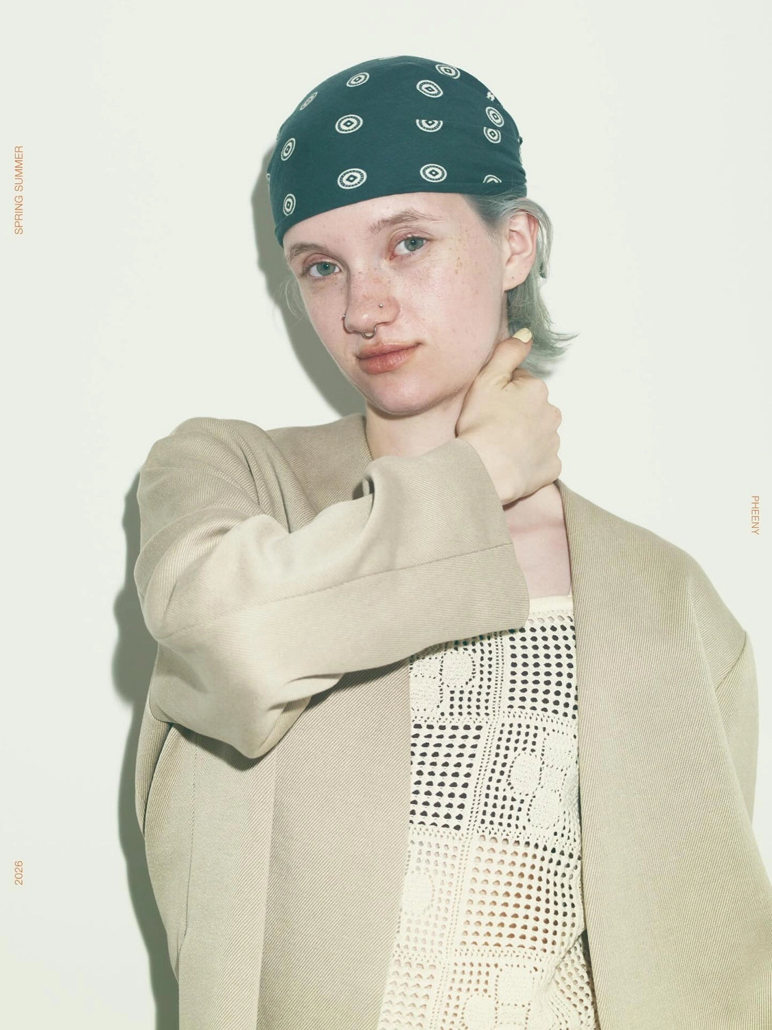 PHEENY / Cotton Lace Stitch Camisole (PS26-KT02)