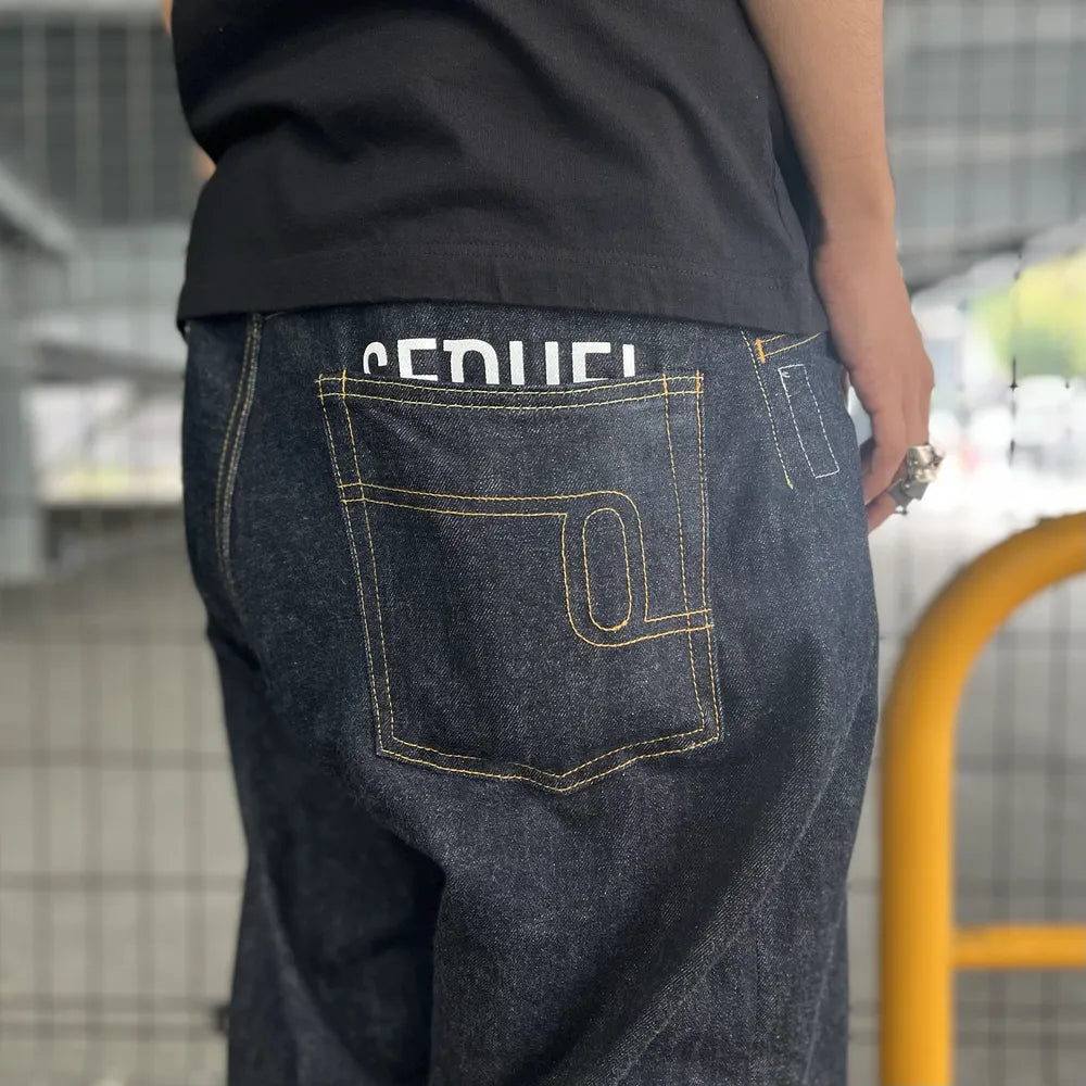 SEQUEL / × FRAGMENT RIGID DENIM PANTS