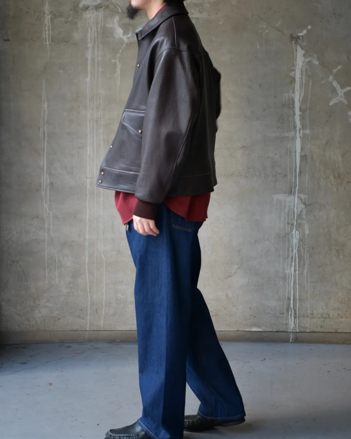 A.PRESSE / Leather A-1 Flight Jacket (26SAP-01-48)