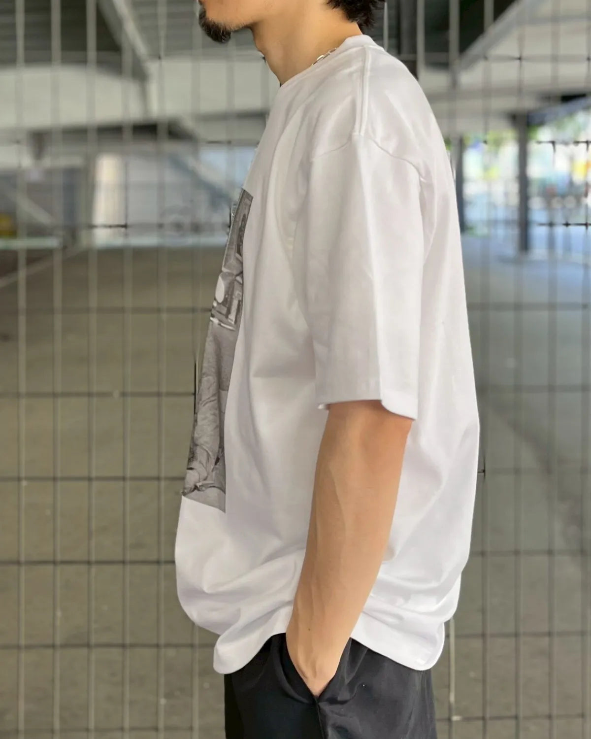 GOD SELECTION XXX / XXX Pink Box Logo Monochrome Photo Tee (GX-S26-ST-07)