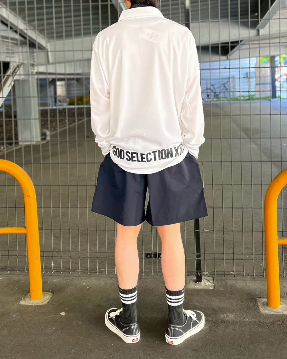 GOD SELECTION XXX / Mini Box Logo Long Sleeve Polo (GX-S26-CS-04)