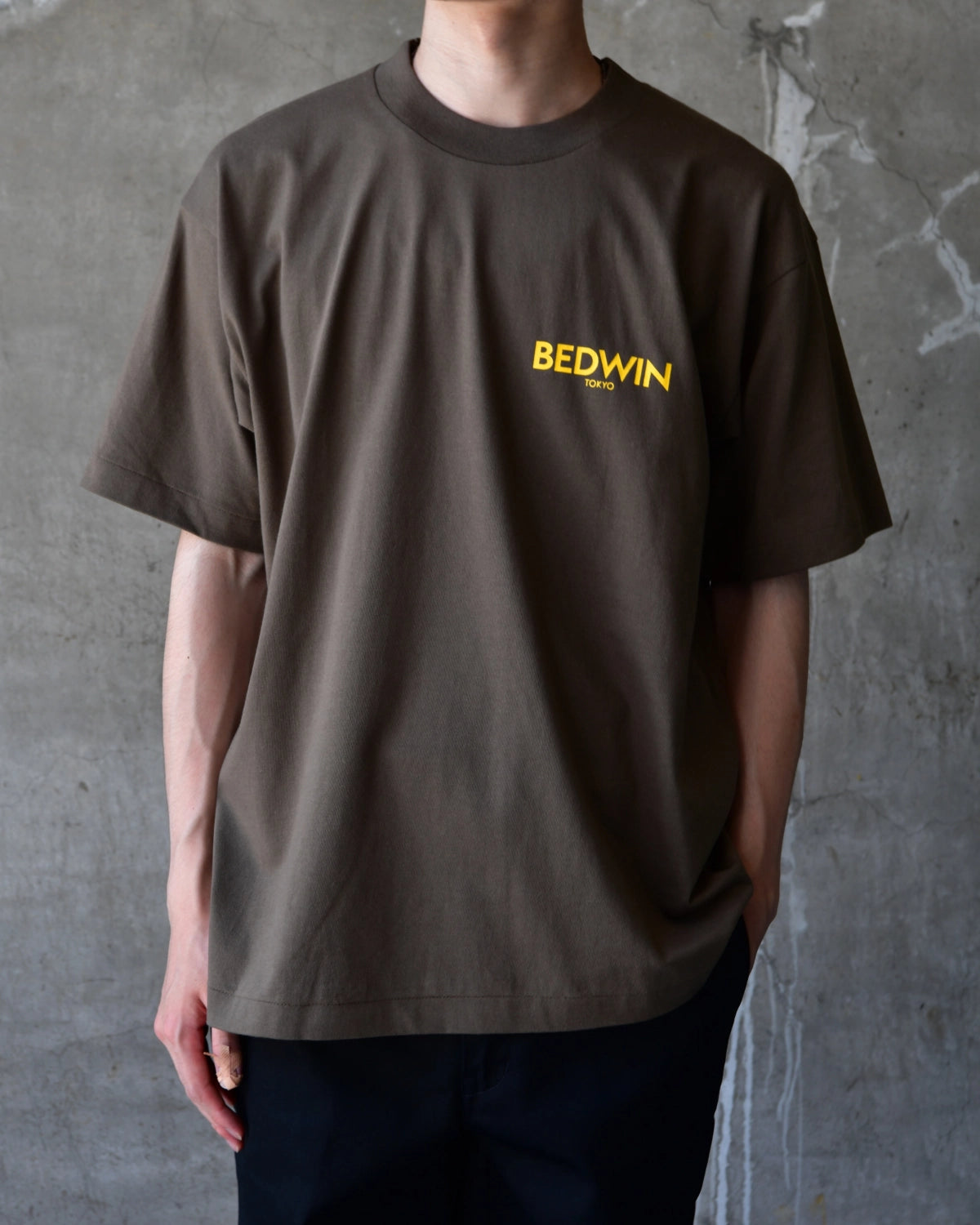 BEDWIN & THE HEARTBREAKERS / S/S PRINTED TEE "Chunky Logo" (26AB2258)