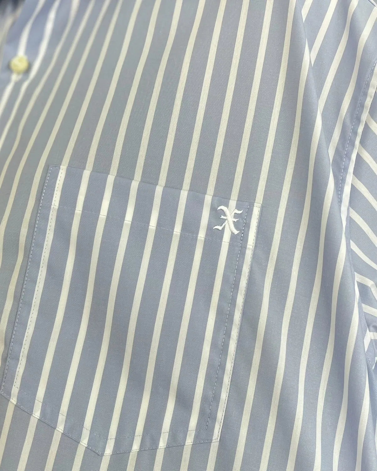GOD SELECTION XXX / Initial Logo Stripe S/S Shirt (GXL-S26-SH-01)