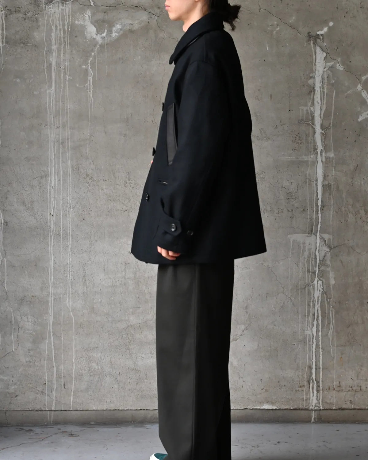 NONNATIVE / MARINER COAT WOOL DOUBLE MELTON WITH WINDSTOPPER (NN-JU4902)