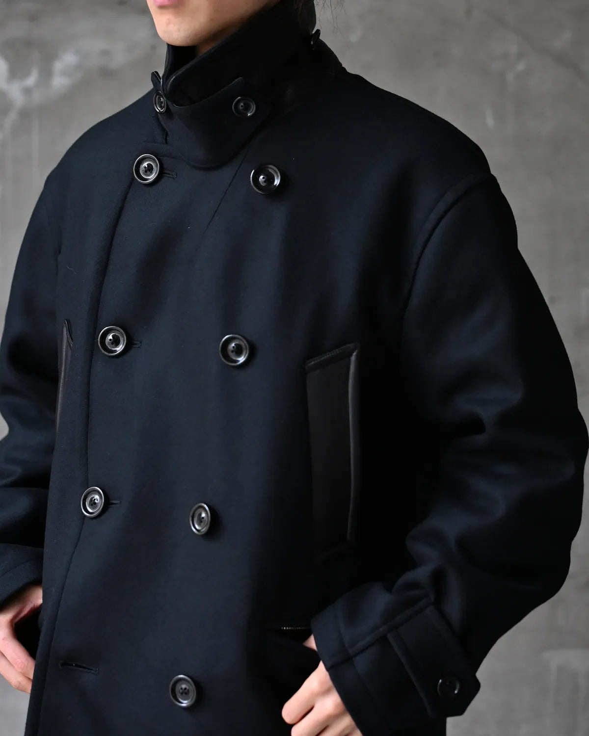 NONNATIVE / MARINER COAT WOOL DOUBLE MELTON WITH WINDSTOPPER (NN-JU4902)