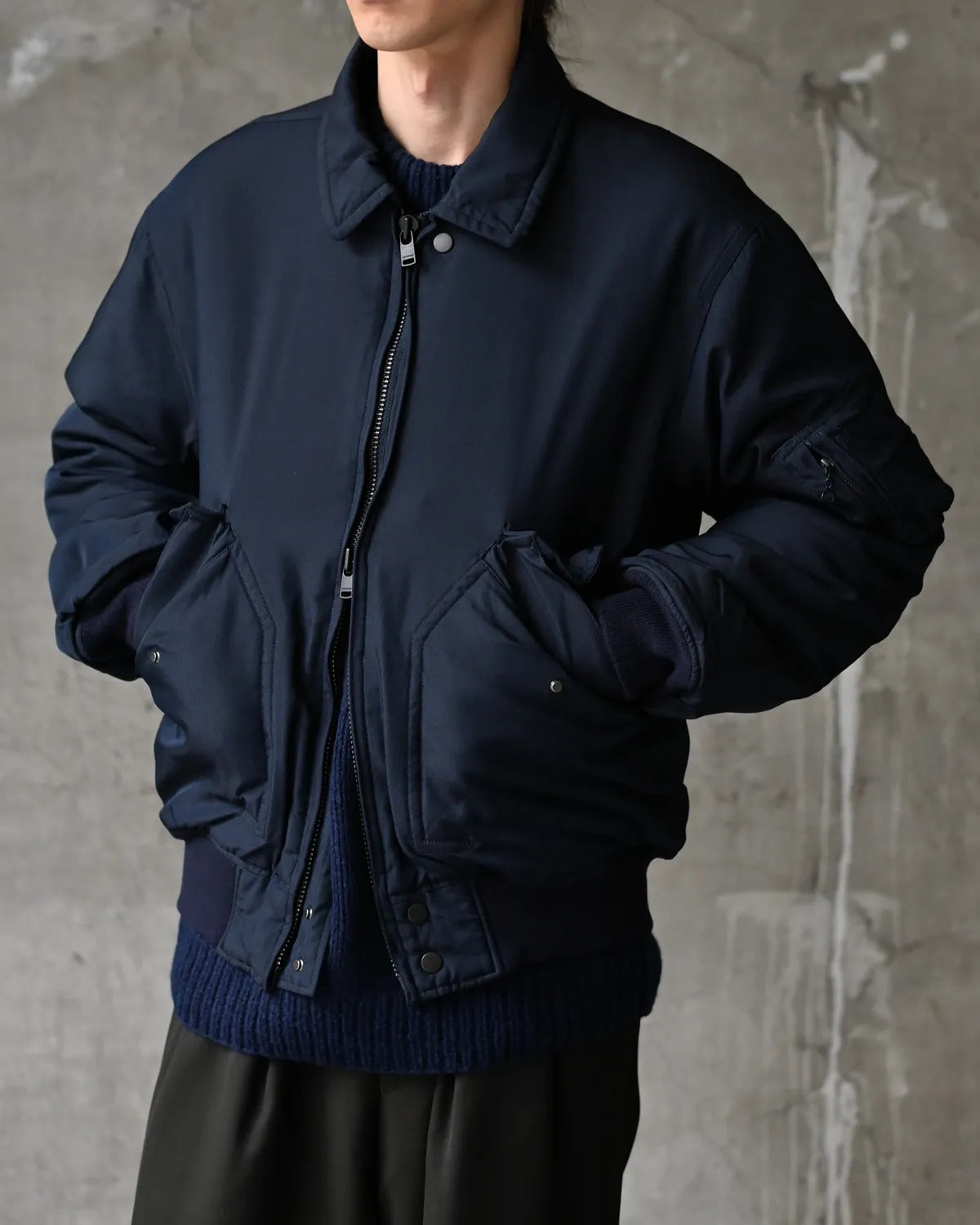 NONNATIVE / AVIATOR PUFF BLOUSON POLY TWILL WITH WINDSTOPPER (NN-JU4903)