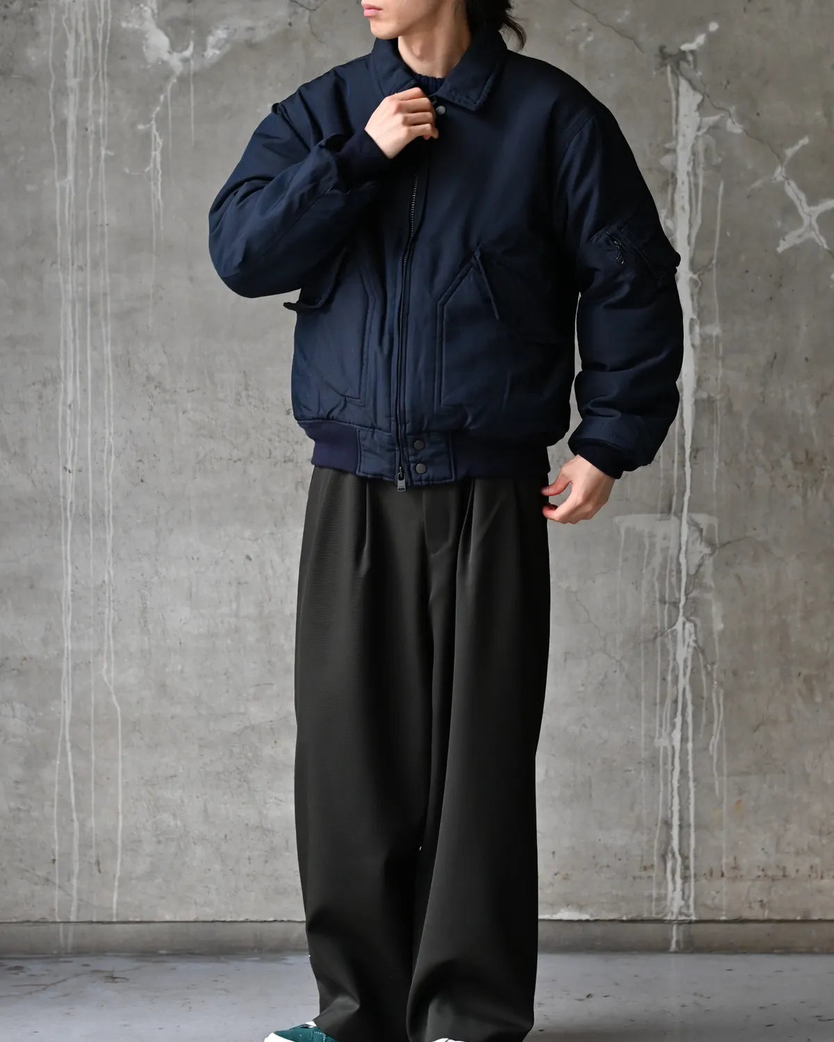 NONNATIVE / AVIATOR PUFF BLOUSON POLY TWILL WITH WINDSTOPPER (NN-JU4903)