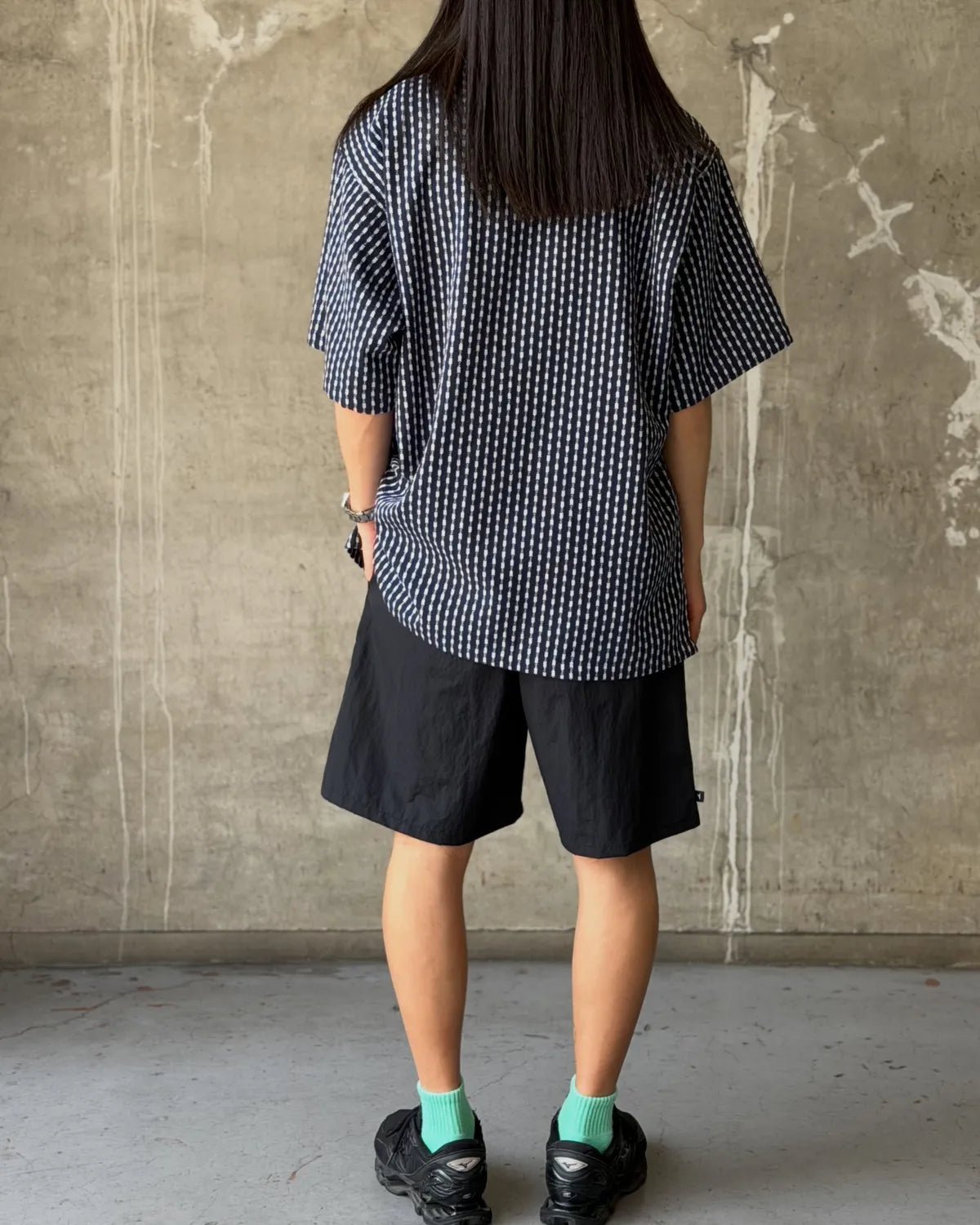 DESCENDANT / PIER OPEN COLLAR TEXTILE SS SHIRT (261CPDS-SHM06)