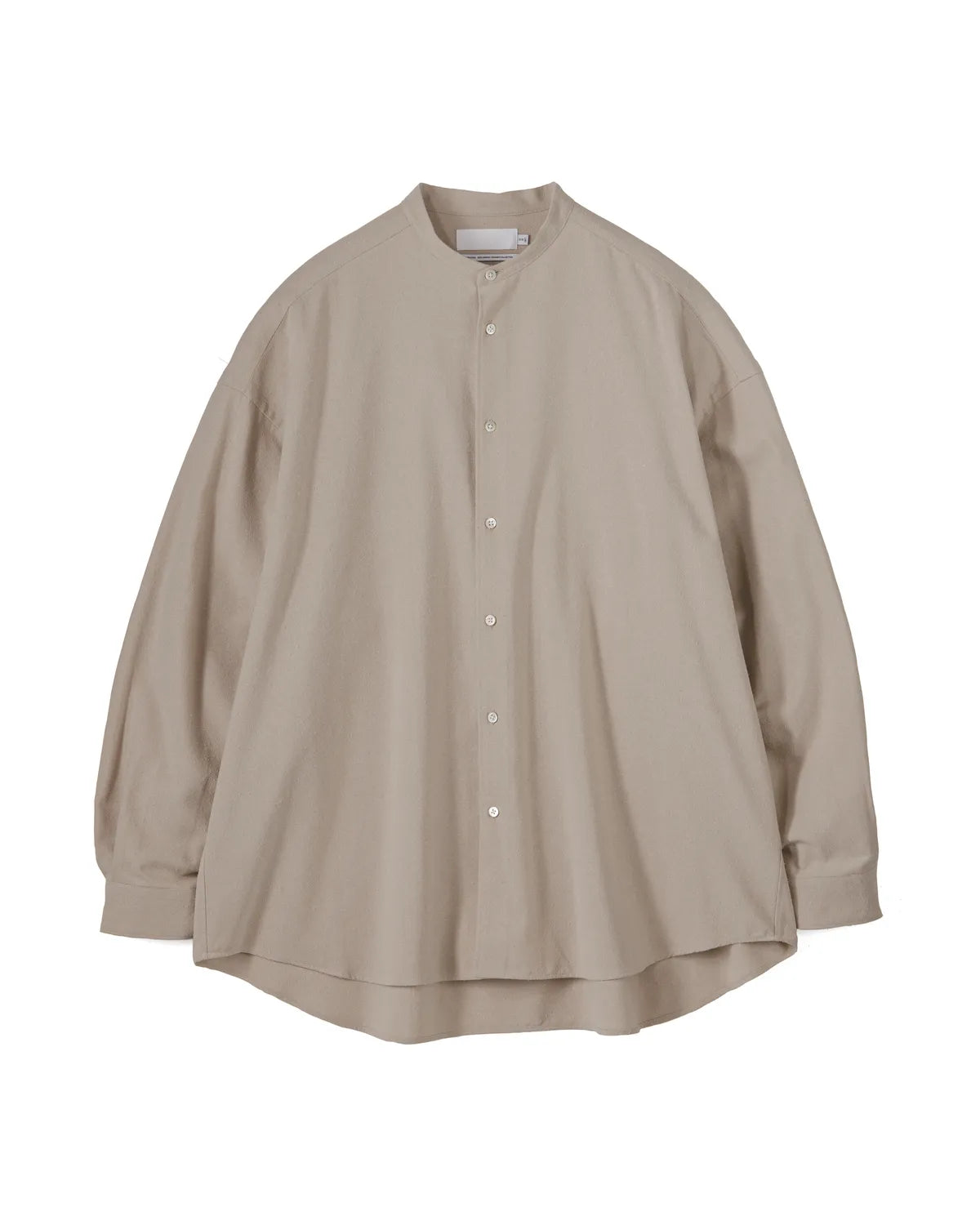 Graphpaper / Silk Noil Viscose Band Collar Shirt (GL251-50050)