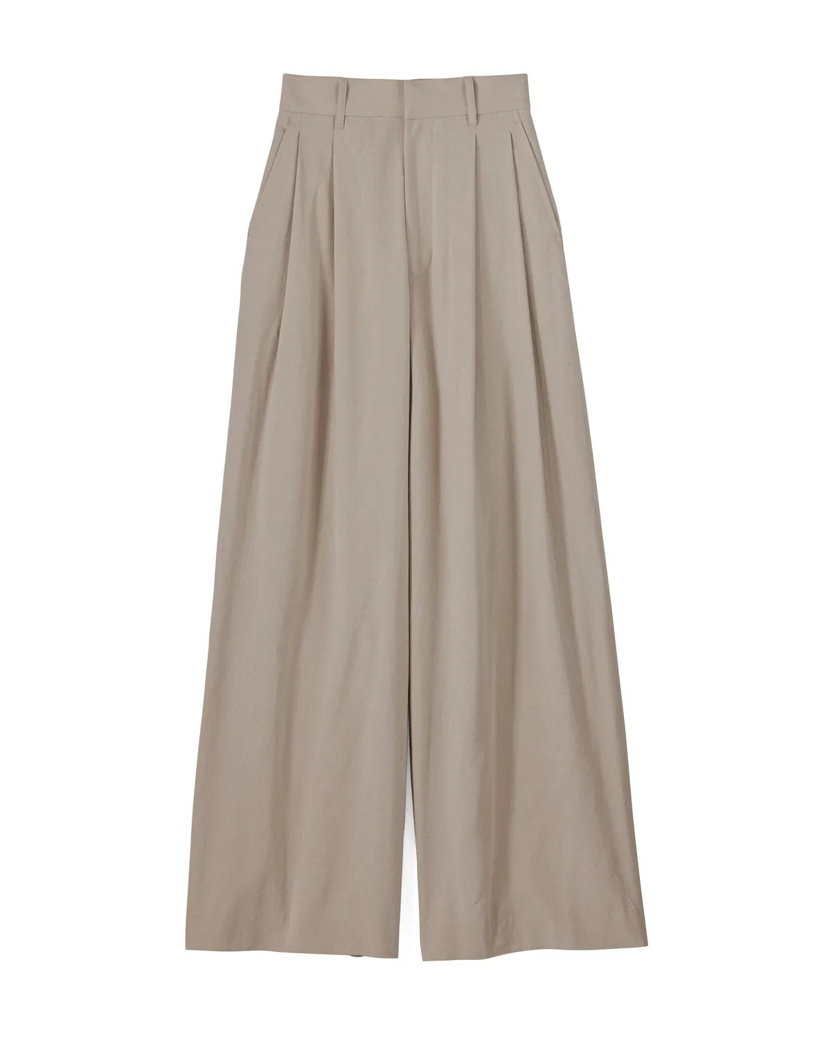 Graphpaper / Silk Noil Viscose Two Tuck Wide Pants (GL251-40051)