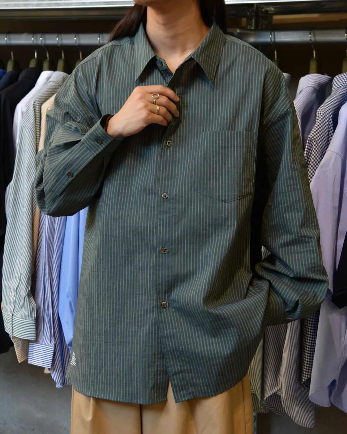 FreshService / HRAFTeX® L/S STRIPE SHIRT (FSC262-50007)