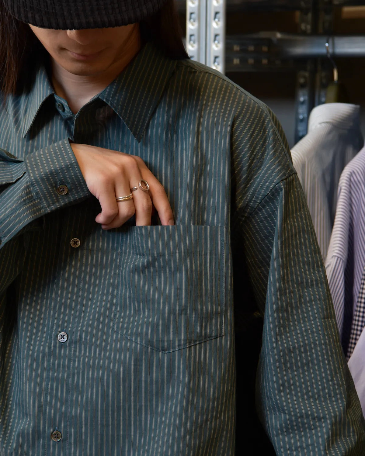 FreshService / HRAFTeX® L/S STRIPE SHIRT (FSC262-50007)