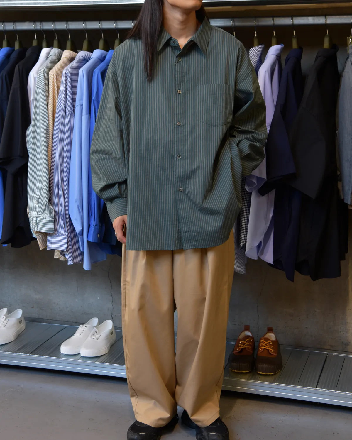 FreshService / HRAFTeX® L/S STRIPE SHIRT (FSC262-50007)