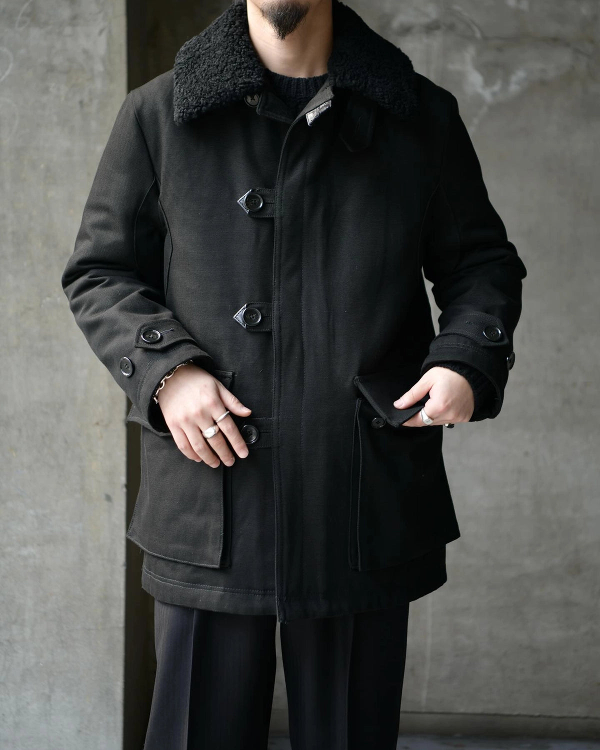 MINEDENIM / Mouton Collar Duck Military Haif CT (2511-9004)