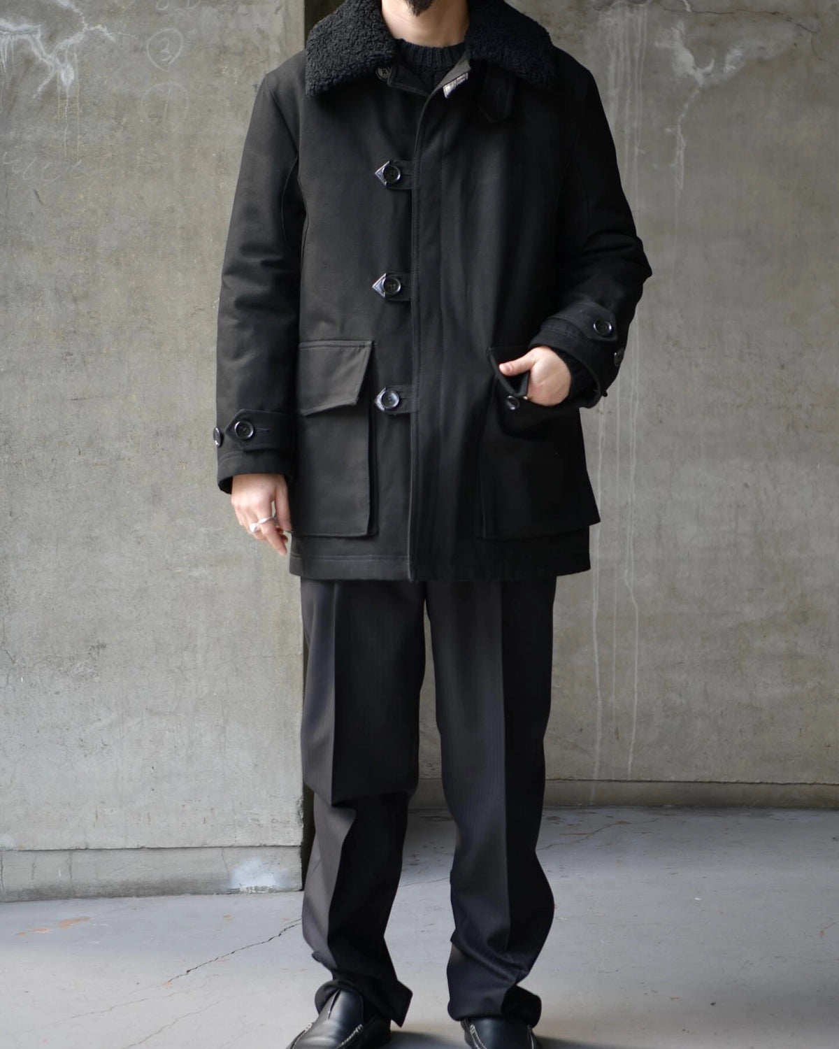 MINEDENIM / Mouton Collar Duck Military Haif CT (2511-9004)