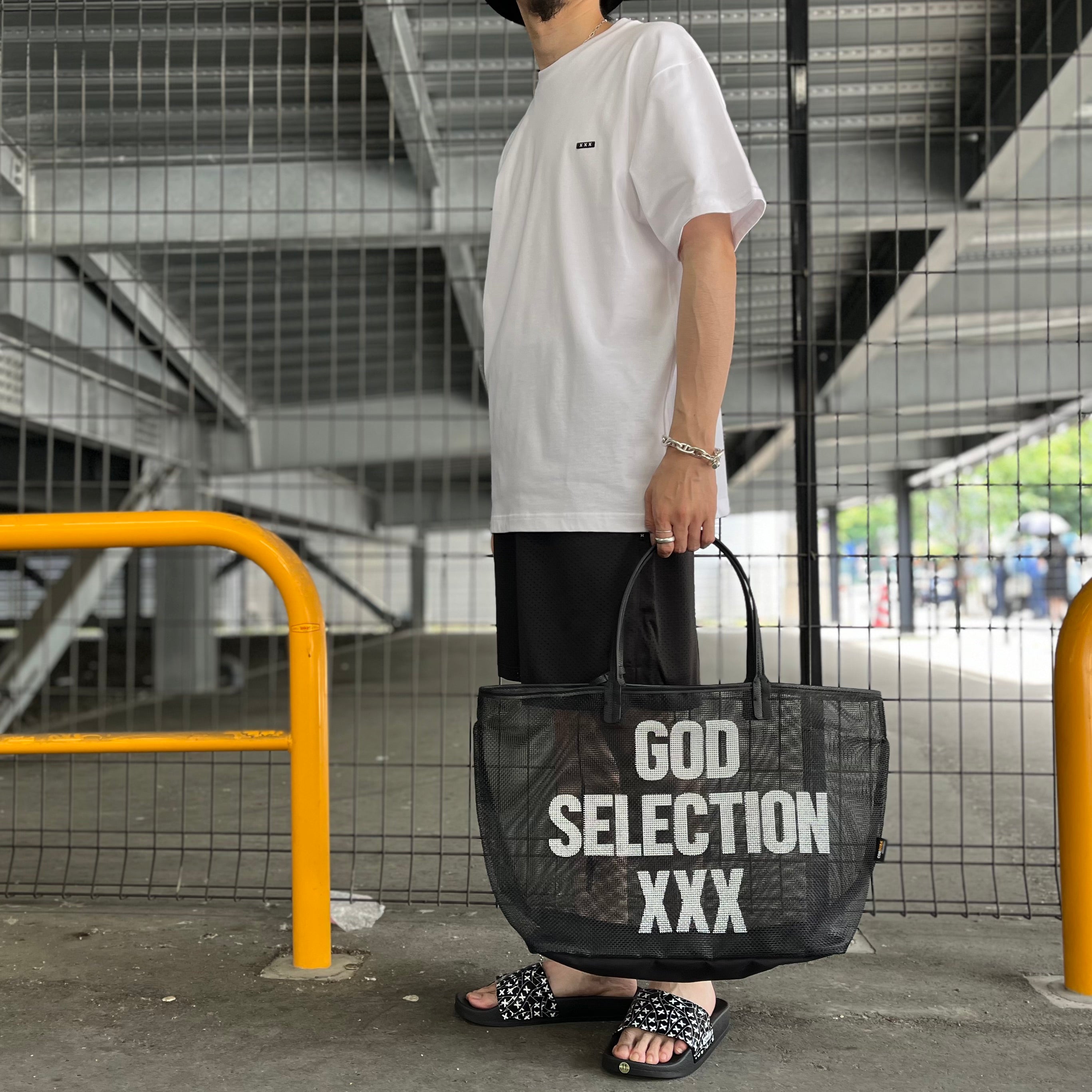 GOD SELECTION XXX / MESH TOTE BAG (GX-S24-GD-05)