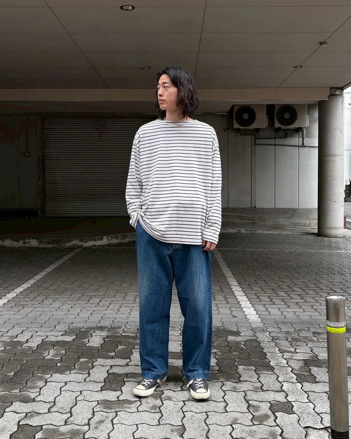 CIOTA / Border Long Sleeve Shirt (CSLM-153)