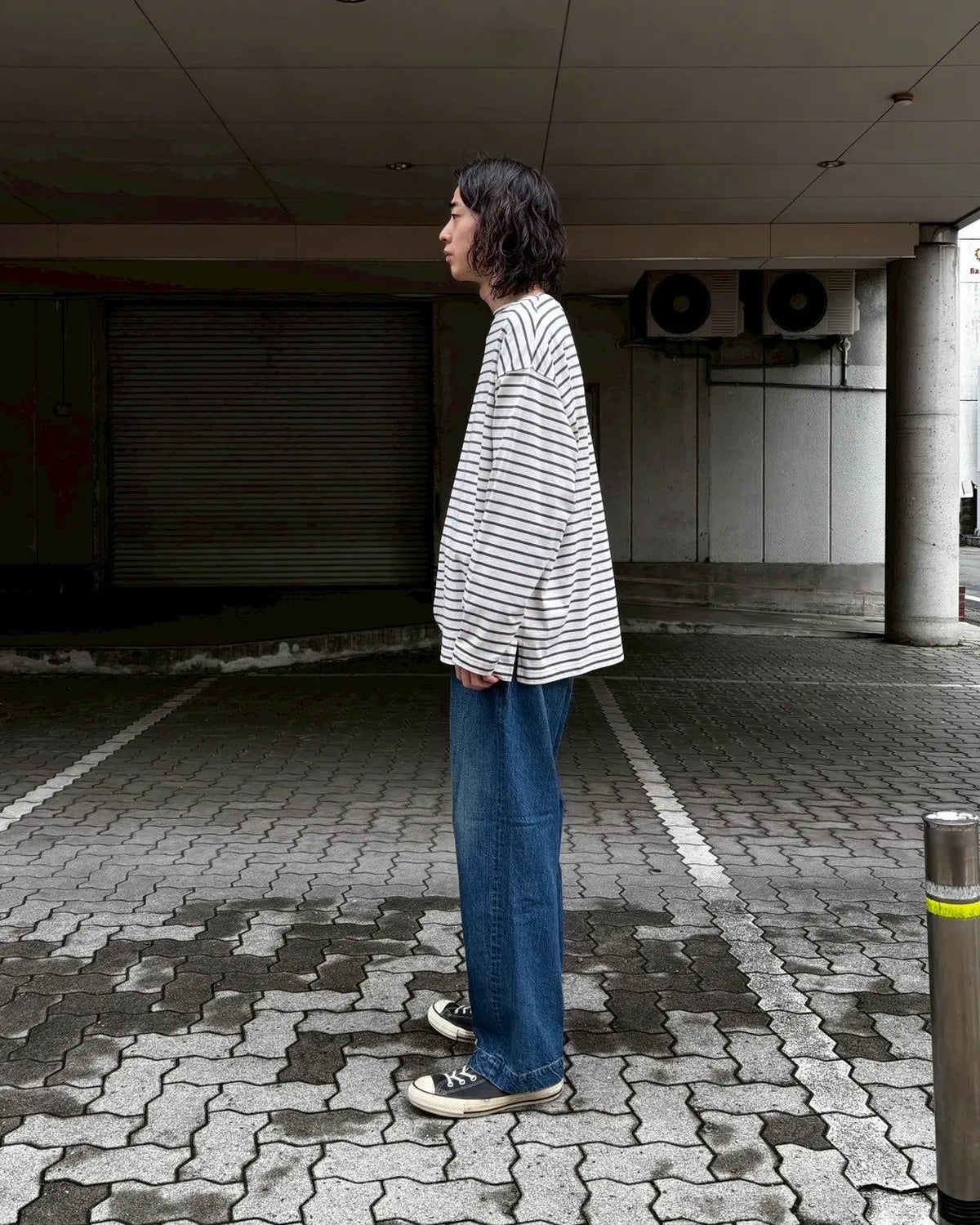 CIOTA / Border Long Sleeve Shirt (CSLM-153)