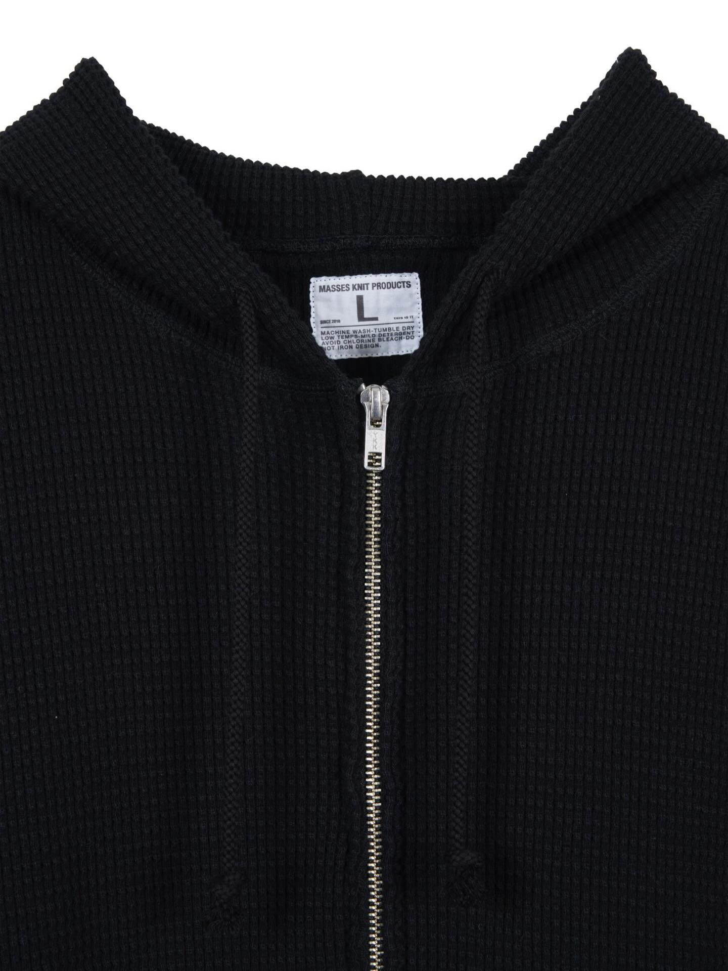 MASSES / WAFFLE SWEAT HOODED ZIP (1261023023)