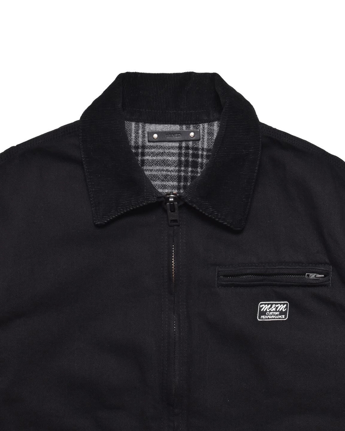 MINEDENIM × M&M / M&M MINEDENIM Black Denim Detroit Jacket (MND-MM81)