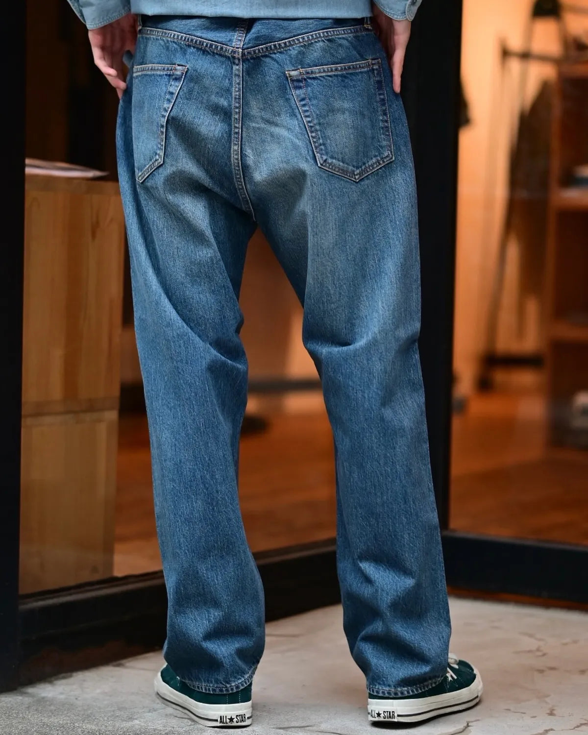 A.PRESSE / Washed Denim Wide Pants (AP-4002)