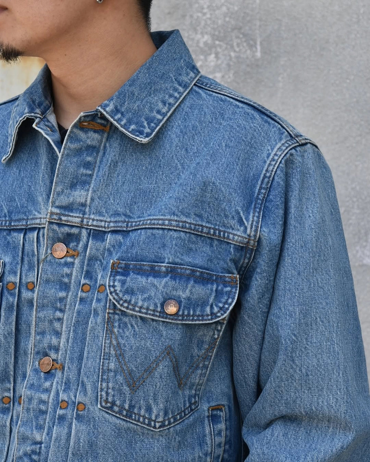 WACKO MARIA × WRANGLER / WASHED DENIM TRUCKER JACKET -TYPE-2- (25SS-WMO-WG02)