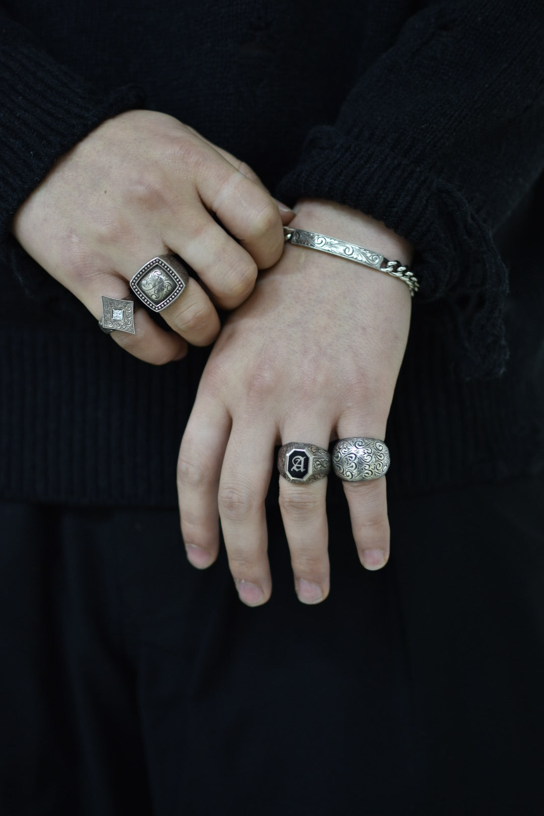 ANTIDOTE BUYERS CLUB / Engraved Corleone Ring (RX-722-1)