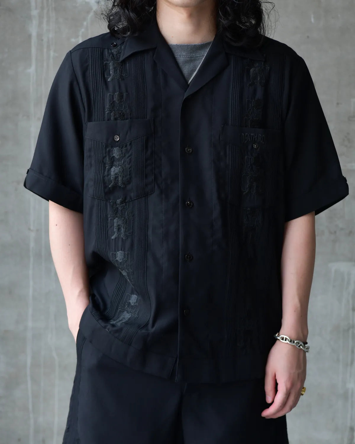 WACKO MARIA × DEATH ROW RECORDS / CUBA SHIRT S/S (DEATHROW-WM-OC02)