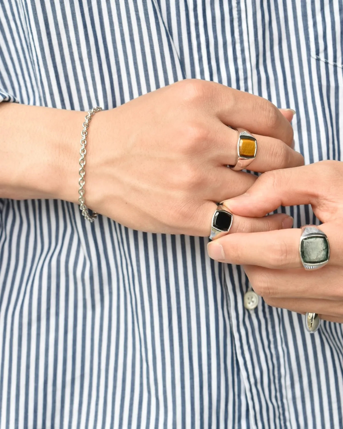 TOM WOOD / Kay Ring Tiger Eye (101438)