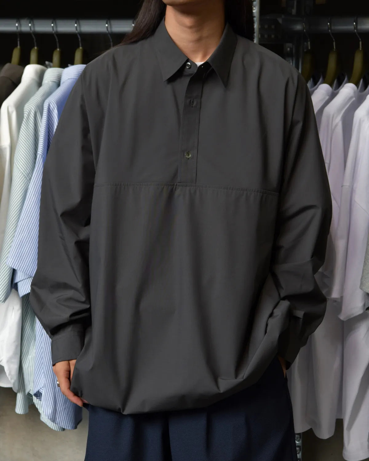 FreshService / COOL TECH POPLIN L/S ANORAK SHIRT (FSC262-50056)