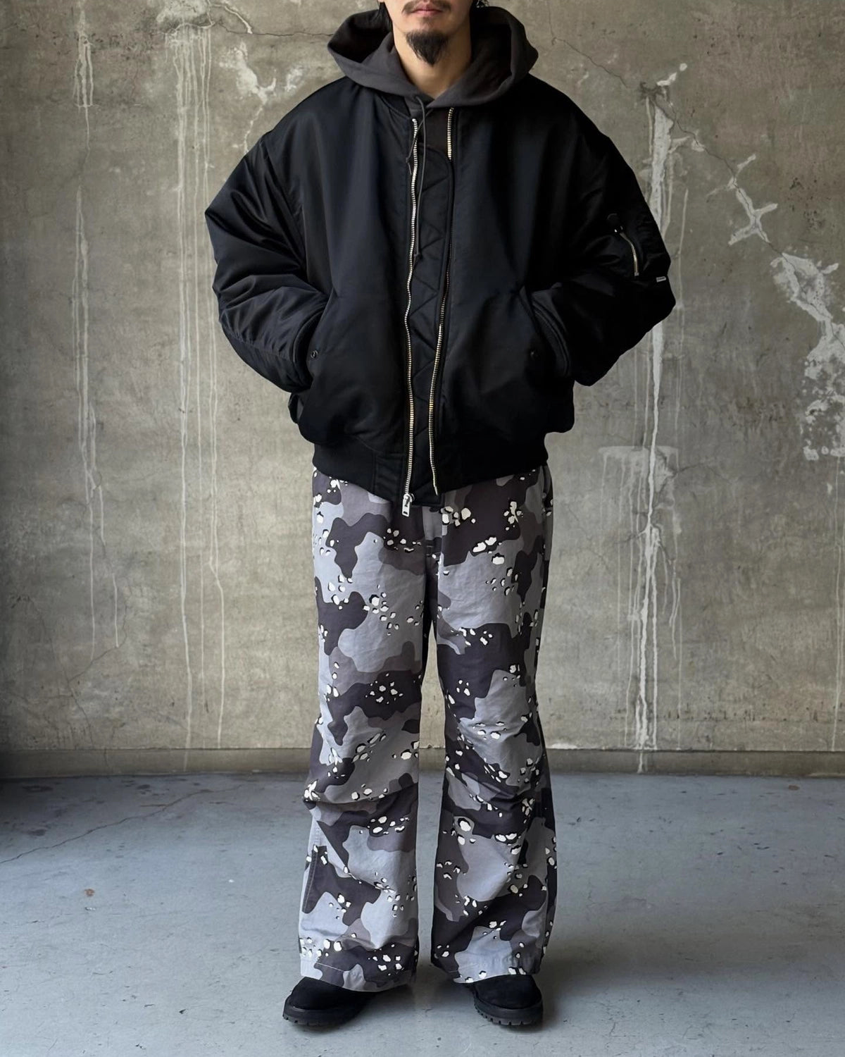 COOTIE PRODUCTIONS® / Camouflage Utility Wide Easy Pants (CTE-25A119)
