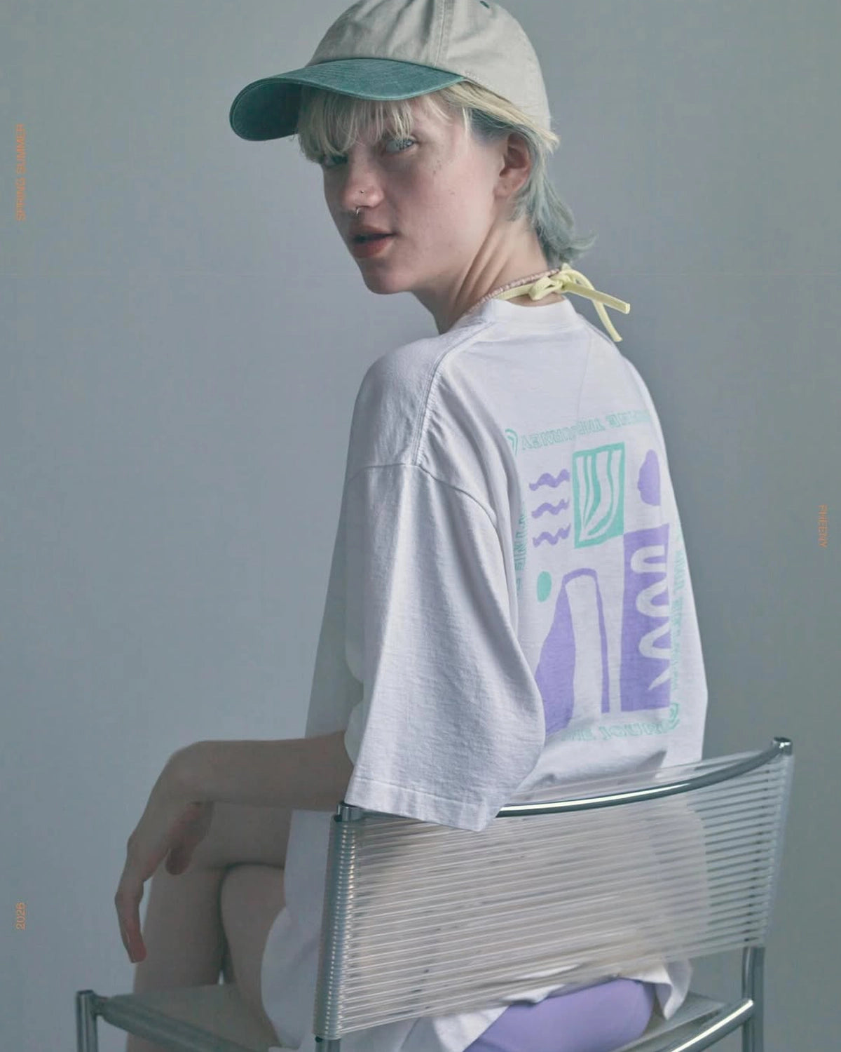 PHEENY / Printed S/S Tee "Journey" (PS26-CS16)