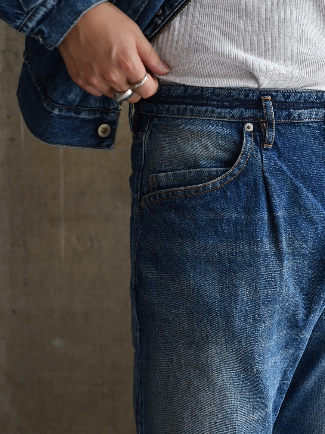 NONNATIVE / DWELLER 5P JEANS TP COTTON 13.5oz SELVEDGE DENIM VW LIGHT (NN-P4704)