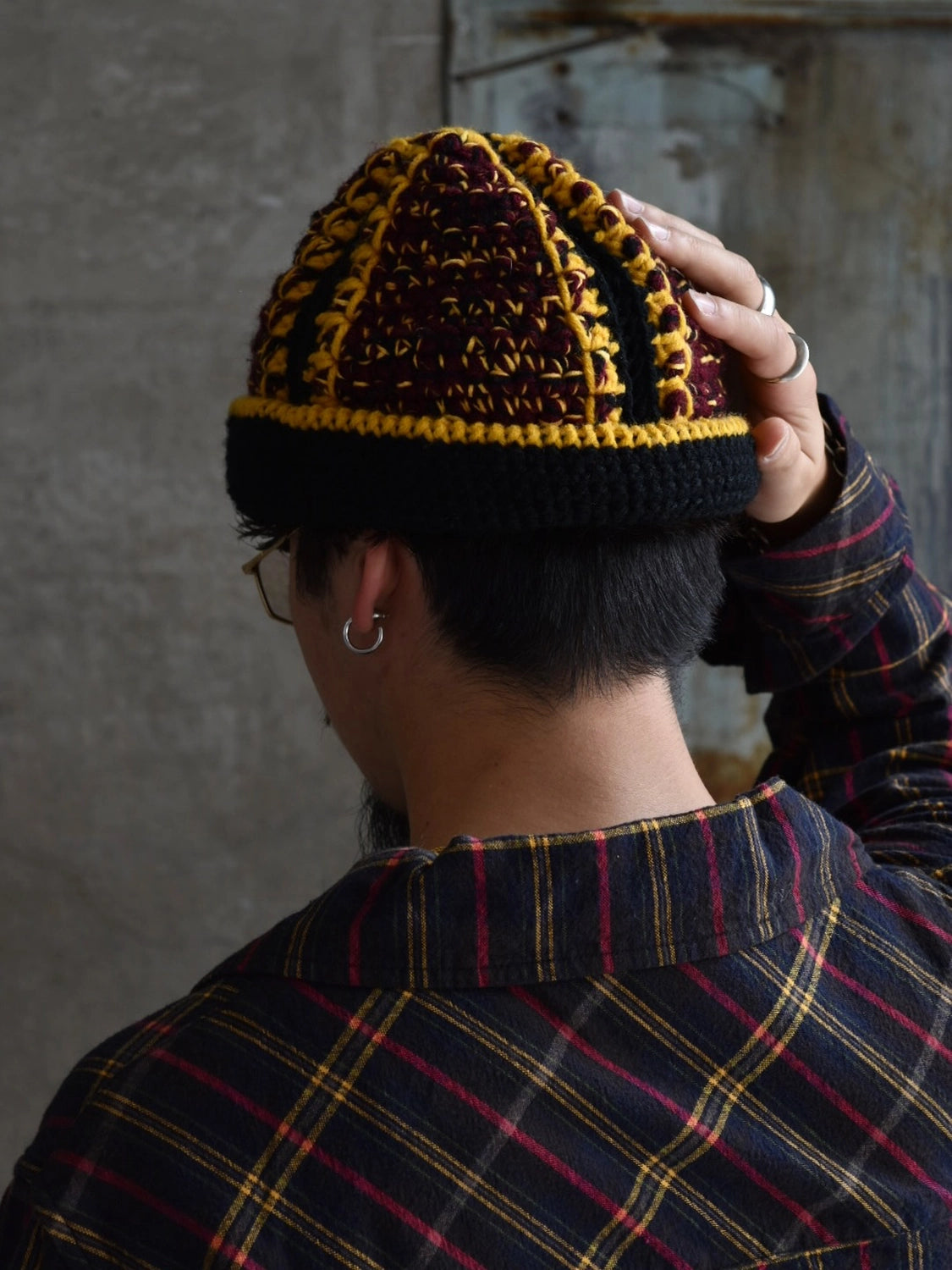 NICHOLAS DALEY / HAND KNITTED BUCKET HAT (ND-AW25-HCB-WOL)