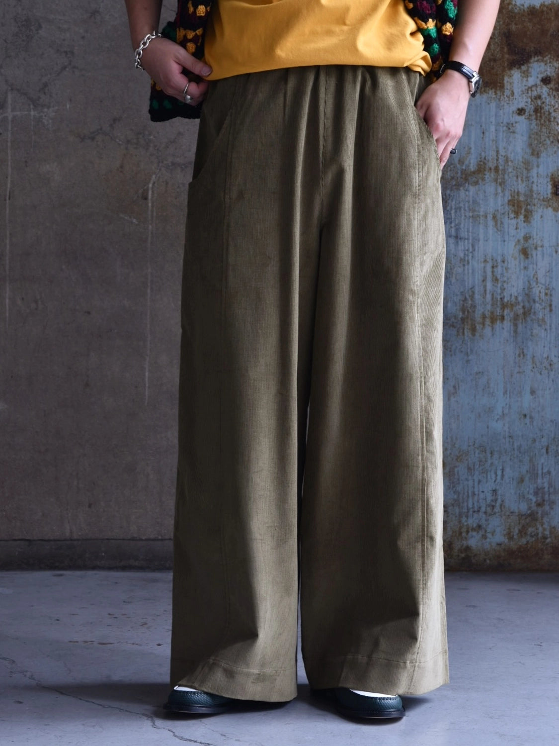 NICHOLAS DALEY / WIDE LEG TROUSER (ND-AW25-WLT-CDY)