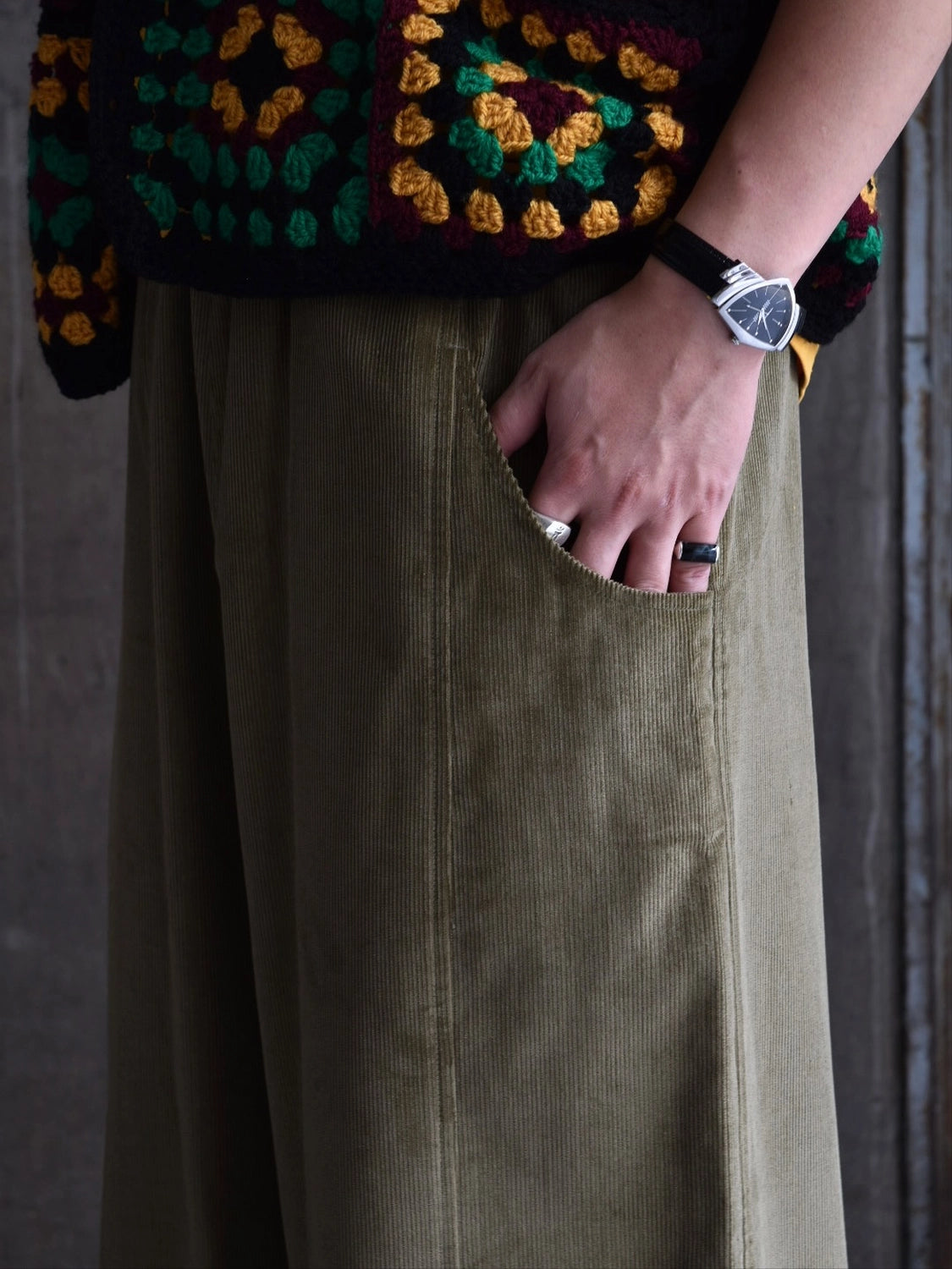 NICHOLAS DALEY / WIDE LEG TROUSER (ND-AW25-WLT-CDY)