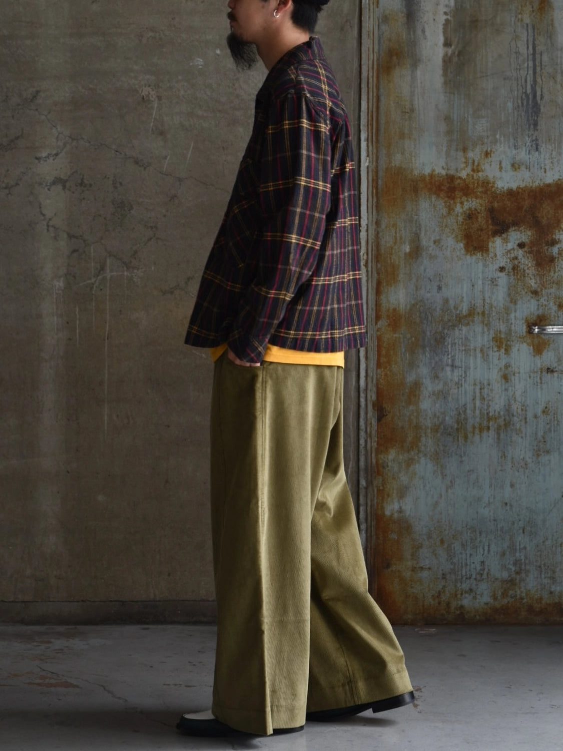 NICHOLAS DALEY / WIDE LEG TROUSER (ND-AW25-WLT-CDY)