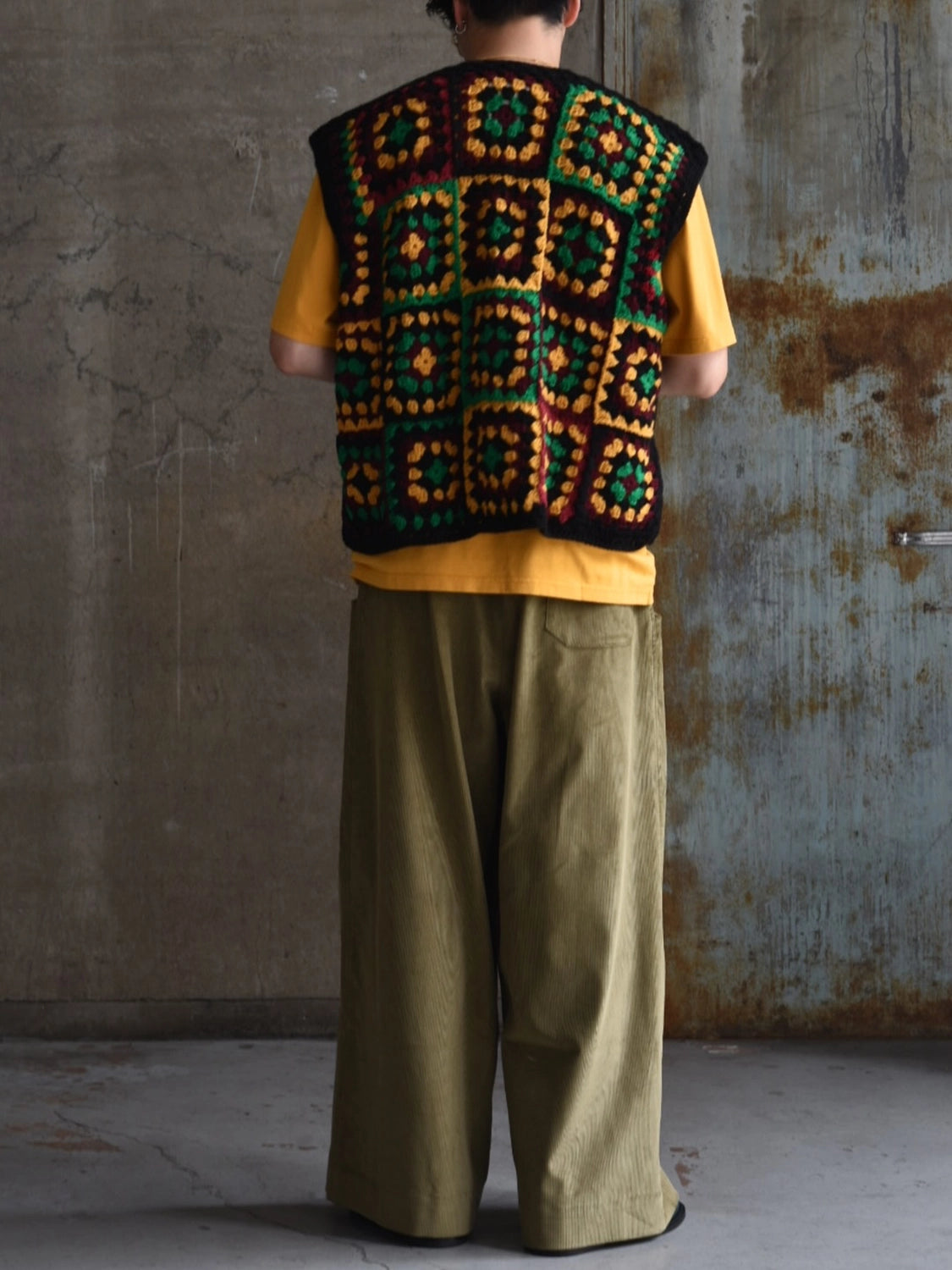 NICHOLAS DALEY / HAND KNITTED VEST (ND-AW25-HKV-ACR)