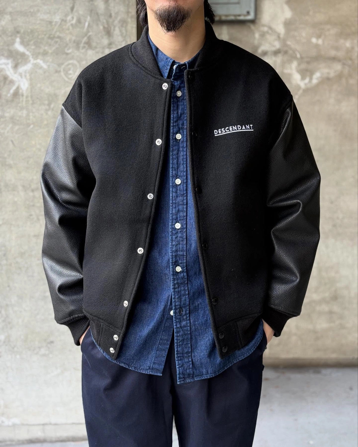 DESCENDANT / FLUKE UP VARSITY JACKET (252CPDS-JKM01S)