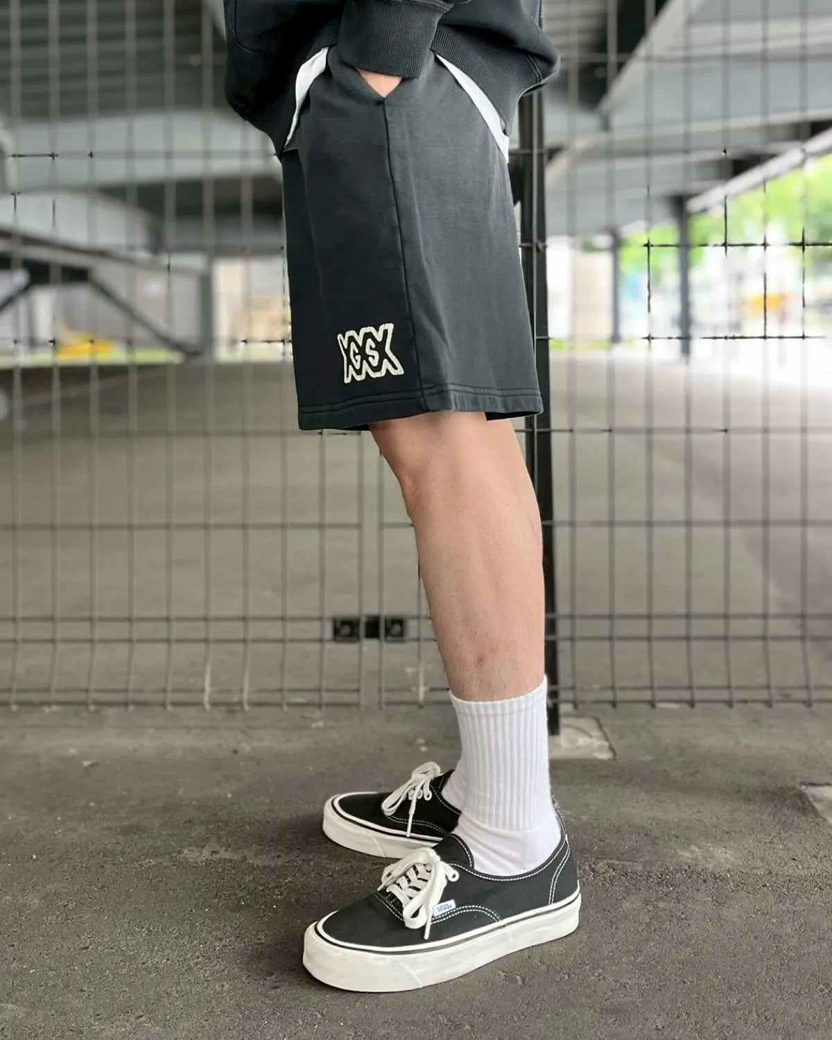GOD SELECTION XXX / GSX EQUIPMENT GSX Logo Sweatshorts (GSX-S26-CS-02)