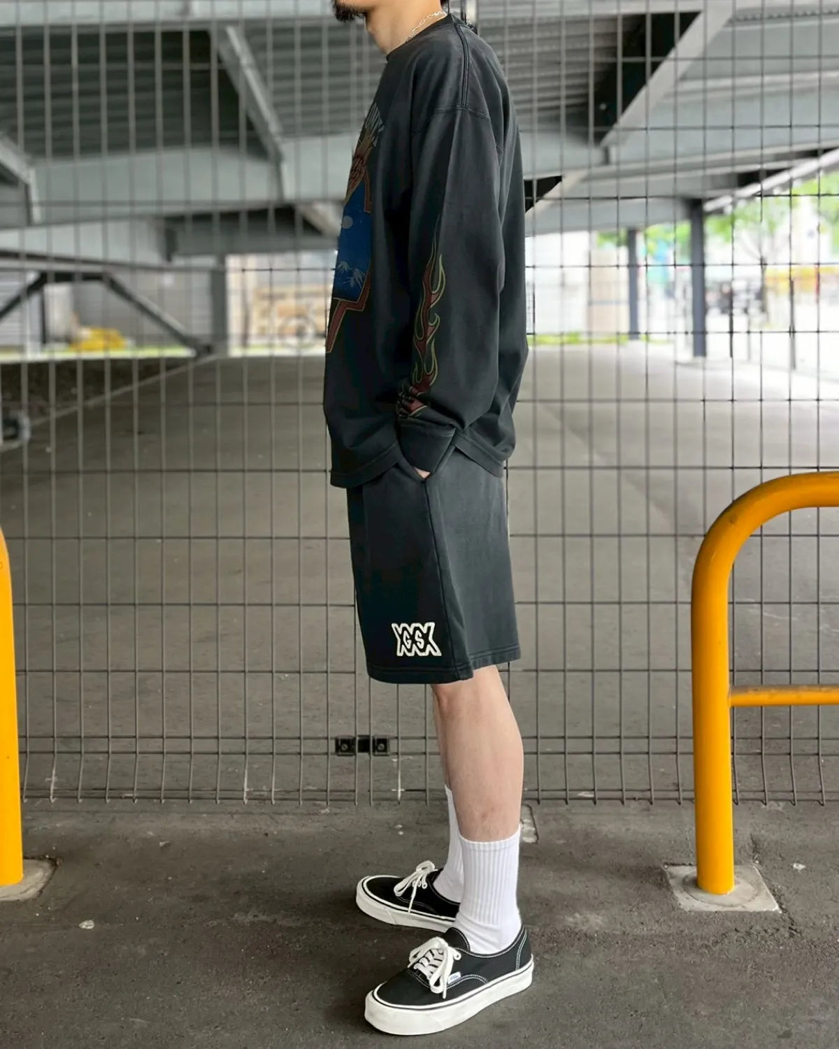 GOD SELECTION XXX / GSX EQUIPMENT Silent Moon Long Sleeve Tee (GSX-S26-LT-01)