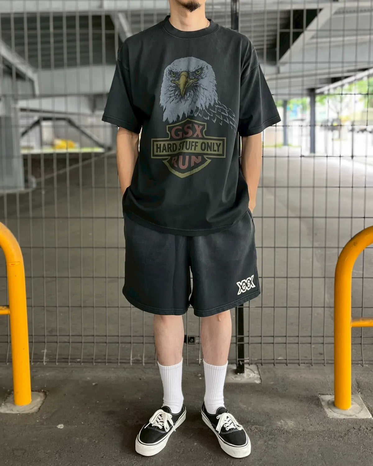 GOD SELECTION XXX / GSX EQUIPMENT Road Eagle Tee (GSX-S26-ST-02)